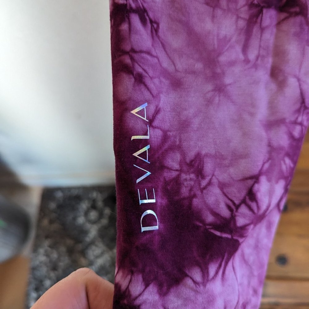 DEVALA Womens NAKED HIGH WAIST LEGGING CRYSTAL WASH - MYSTIC- Size L - Picture 3 of 6